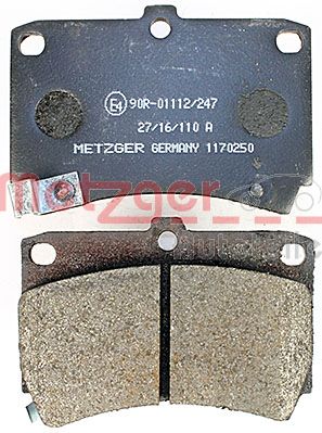 METZGER 1170250 Bremsbelagsatz, Scheibenbremse
